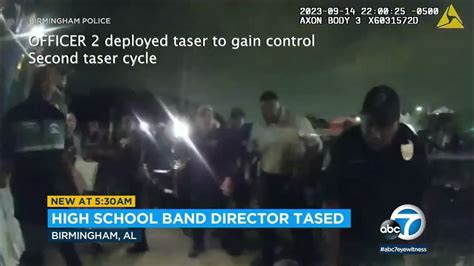 Video shows high school band director shocked with stun gun, arrested after refusing to stop music